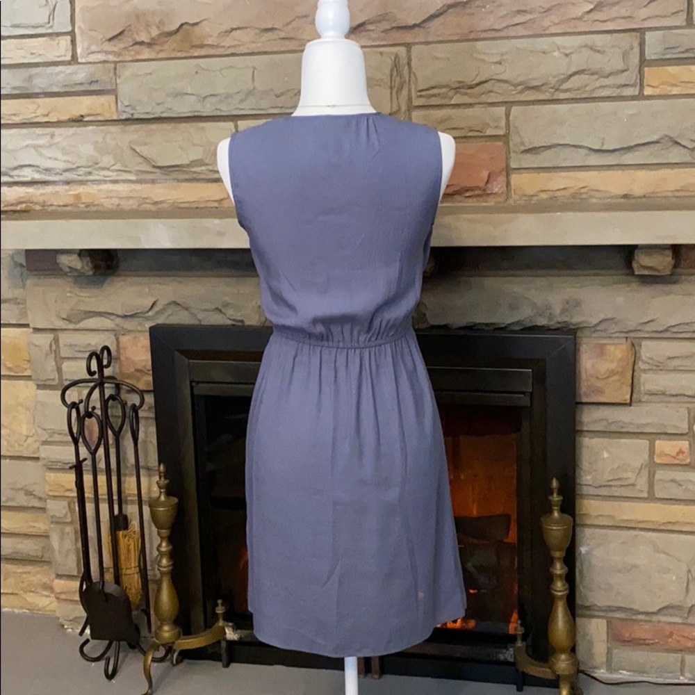 H&M elegant blue sleeveless dress size 2 NWOT - Picture 4 of 8